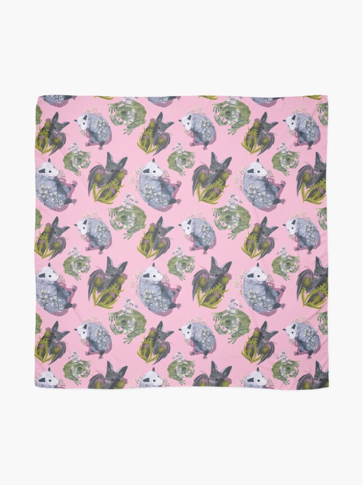 Alternate view of flowers and friends Scarf