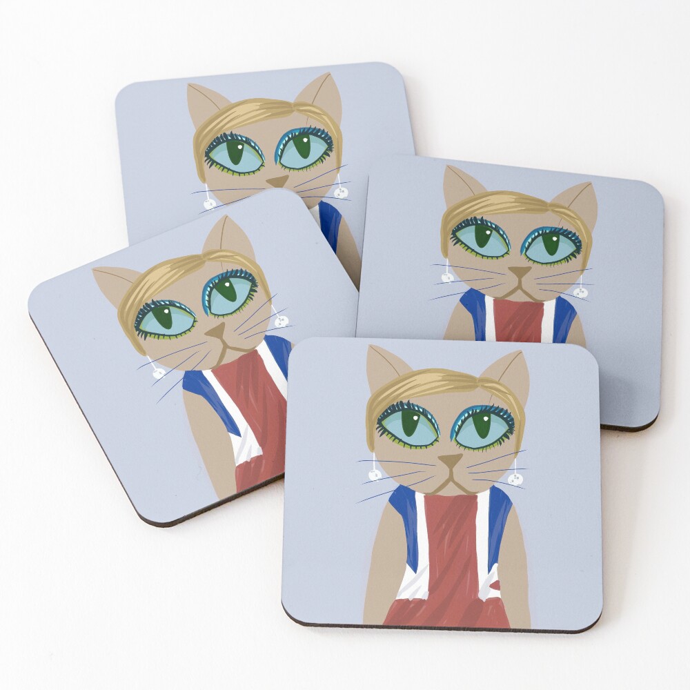 Item preview, Coasters (Set of 4) designed and sold by MuertoCupcake.