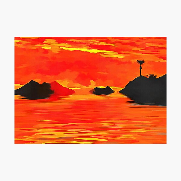 Fiery Sunrise Photographic Print