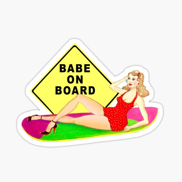 Babe on Board Sticker