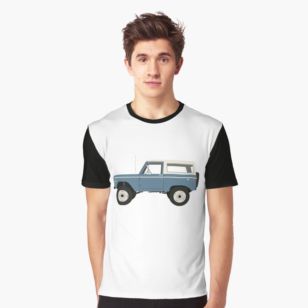 GarageProject101 Classic Ford Bronco Front T-Shirt L / White