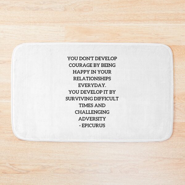 Item preview, EPICURUS QUOTE - Stoic philosopher on courage designed and sold by Inspirationmotivation.