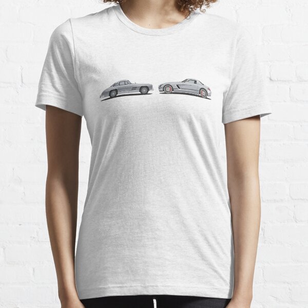 Benz SL300 to AMG SLS Gullwing Evolution Car Illustration Essential T-Shirt