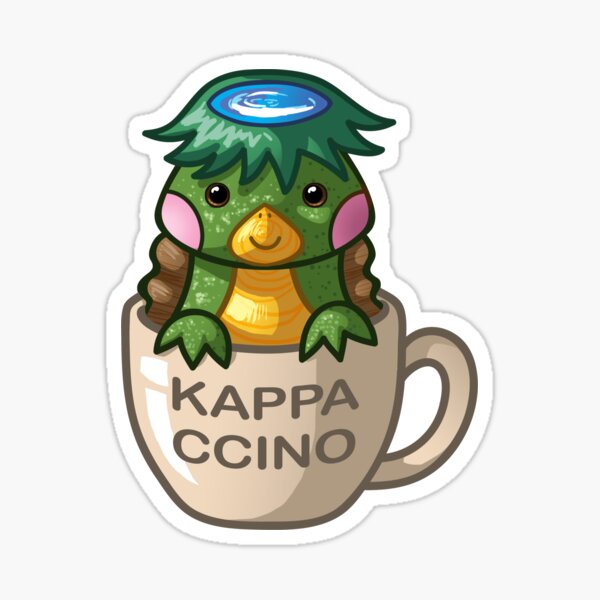 Cute Kappa 'Kappaccino' Sticker