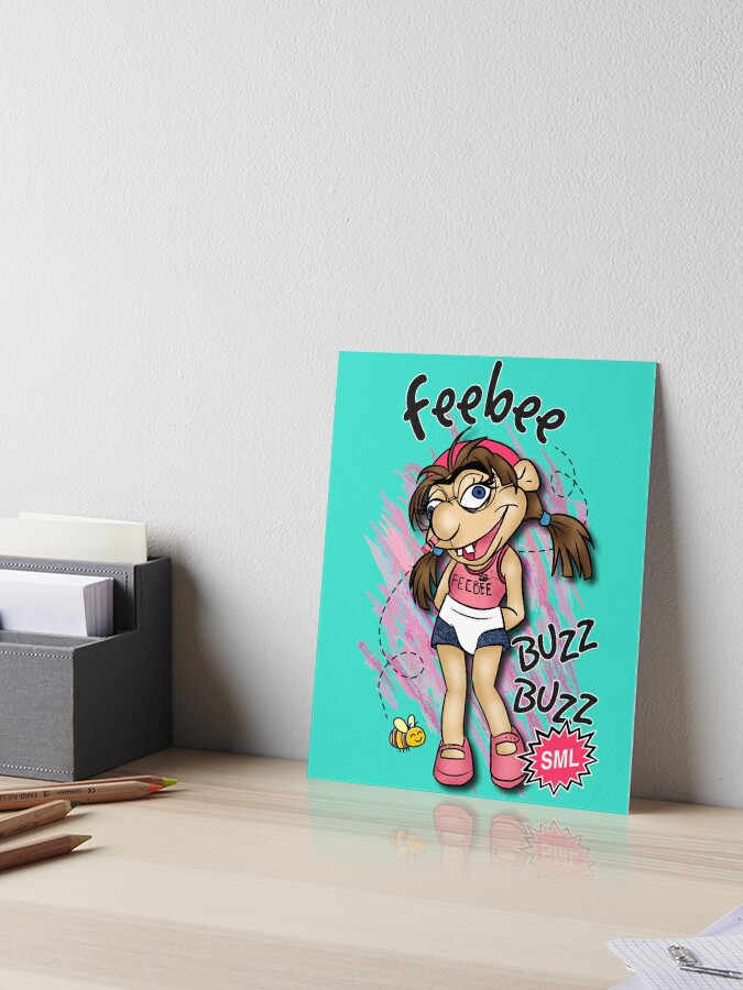Impression rigide for Sale avec l'œuvre « Feebee Jeffy Sister - SML Funny  Design » de l'artiste ONEL LOPEZ