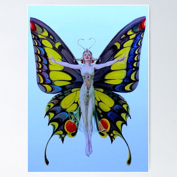 Item preview, BUTTERFLY : Vintage 1922 Flapper Advertising Print designed and sold by posterbobs.