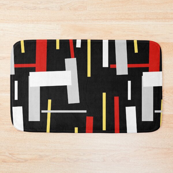 Item preview, Black red grey white retro pattern  designed and sold by Sweetsavy.