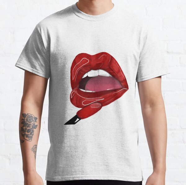 Luxury Lip T-shirt Women Fashion Glamour Shirts Shirts Fashion 