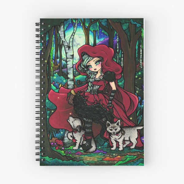 Item preview, Red Riding Hood with Big Bad Wolf Pups designed and sold by hannahlynnart.