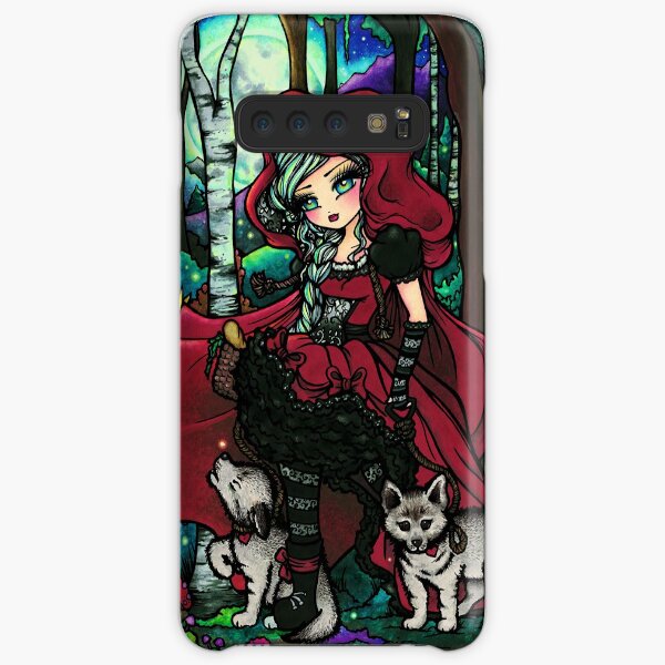 Red Riding Hood with Big Bad Wolf Pups Samsung Galaxy Snap Case