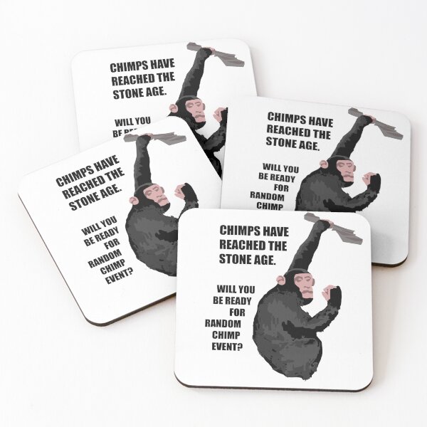 Item preview, PRIMATES HAVE REACHED THE STONE AGE WILL YOU BE READY FOR RANDOM CHIMP EVENT POSTER DESIGN  designed and sold by RANDOM CHIMP EVENT official.