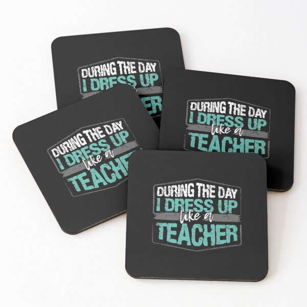 Item preview, During The Day I Dress Up Like A Teacher print designed and sold by RedmonsDesigns.