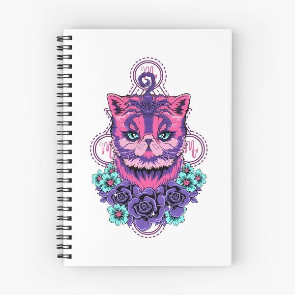 Aperçu de l'œuvre Exotic Shorthair Cat Scorpio Zodiac Sign Birthday Gift Floral  créée et vendue par ABMStudio.