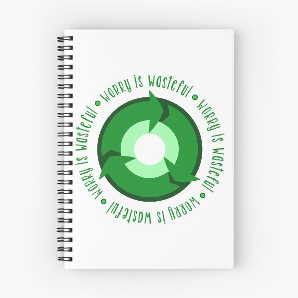 Item preview, Worry is wasteful - recycle happiness - worry bug - worry less - don't worry, be happy - positive vibes designed and sold by smooshfaceutd.