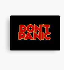 Dont Panic - The Hitchhiker's Guide to the Galaxy Canvas Print