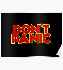 Dont Panic - The Hitchhiker's Guide to the Galaxy Poster