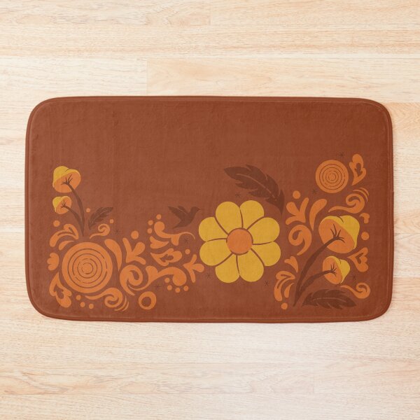 Item preview, 70s Retro Groovy Floral Garden designed and sold by Amanda Weedmark.