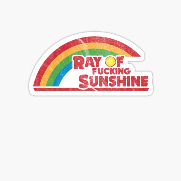 Ray of F*cking Sunshine | Vintage Style Rainbow Sticker