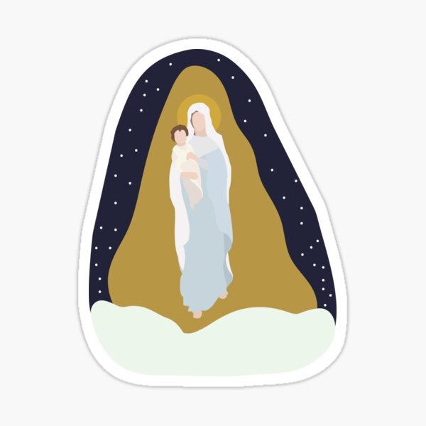 Our Lady of the Snows Illustration Sticker