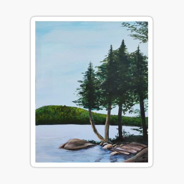 "Cold Stream Pond" Sticker for Sale by kristinthornton Redbubble