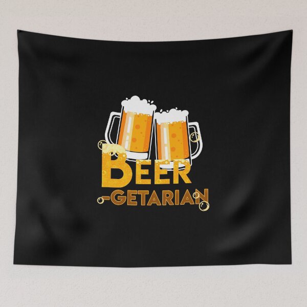 Item preview, Funny Beergetarian Oktoberfest Beer Lovers Brewery design designed and sold by RedmonsDesigns.