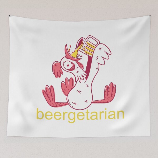 Item preview, Funny Beer Beergetarian print designed and sold by RedmonsDesigns.