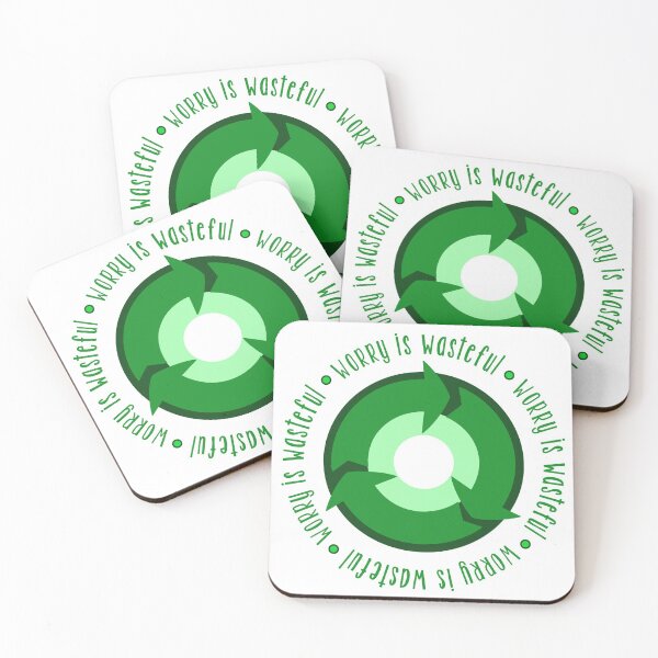 Item preview, Worry is wasteful - recycle happiness - worry bug - worry less - don't worry, be happy - positive vibes designed and sold by smooshfaceutd.
