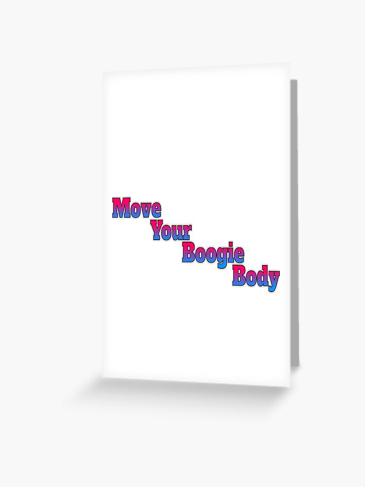 80s Jazzercise Meme Move Your Boogie Body Greeting Card By Gsfeare Redbubble