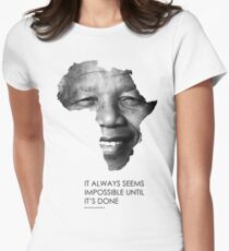 Nelson Mandela Africa Women's Fitted T-Shirt