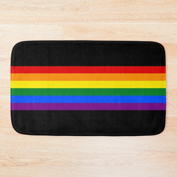 Artikelvorschau, Gay Pride Flag Horizontal Stripe on Black entworfen und verkauft von Vernen Ink.