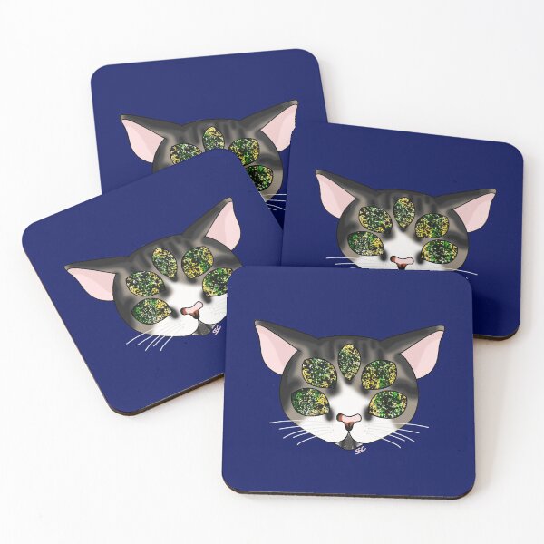 Item preview, Black & White Galaxy Cat designed and sold by SpectreSparkC.