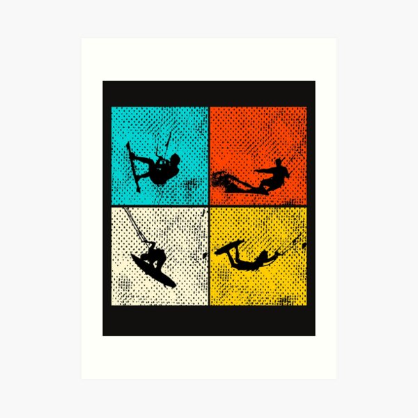 Kitesurfing Art Print