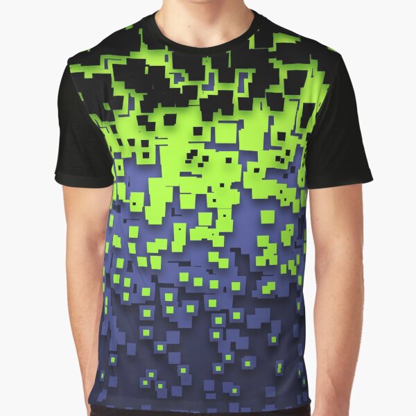 8-Bit Pixel Stream Graphic T-Shirt