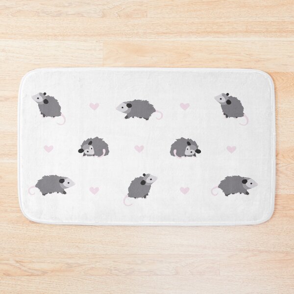 Item preview, opossum print with hearts designed and sold by Lindsey Sheets.
