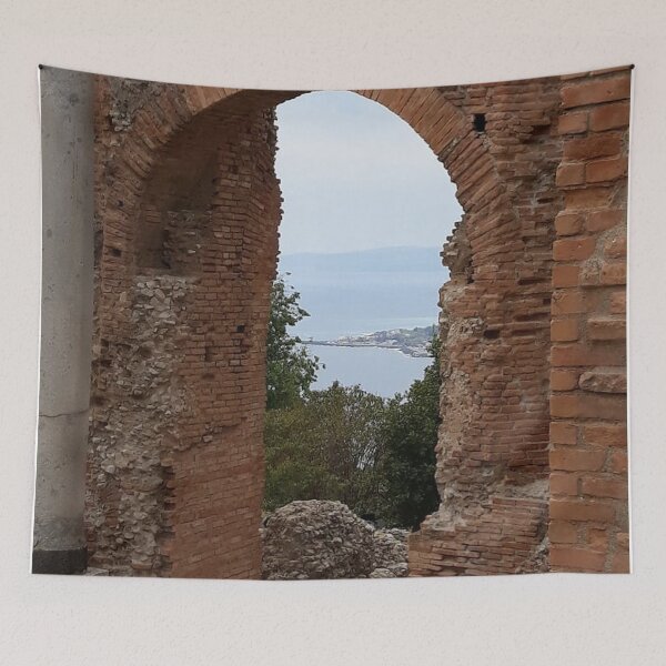 Item preview, Ancient Roman / Greek Theater looking down on the Taormina coast - Italy designed and sold by Bali2020.