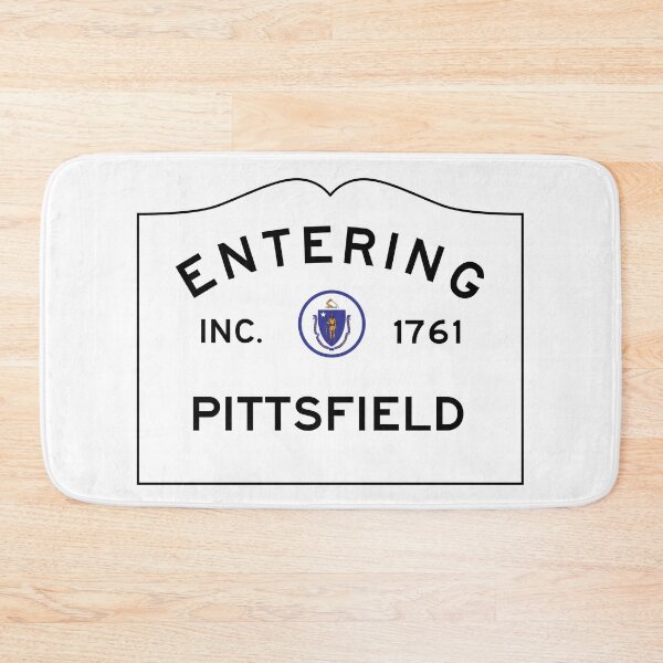 Item preview, Entering Pittsfield Massachusetts - Commonwealth of Massachusetts Road Sign  designed and sold by NewNomads.