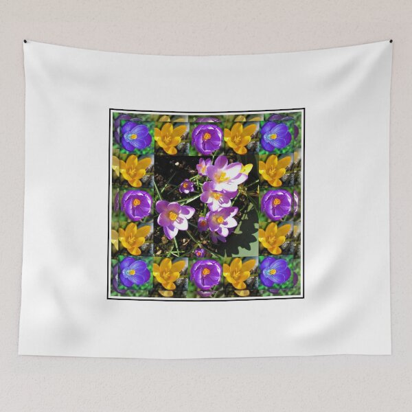 Item preview, Crocus Collage in Mirrored Frame designed and sold by BlueMoonRose.