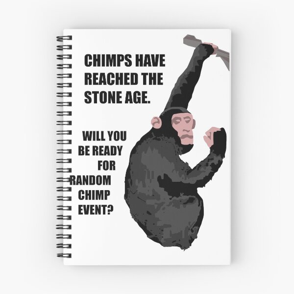 Item preview, PRIMATES HAVE REACHED THE STONE AGE WILL YOU BE READY FOR RANDOM CHIMP EVENT POSTER DESIGN  designed and sold by RANDOM CHIMP EVENT official.