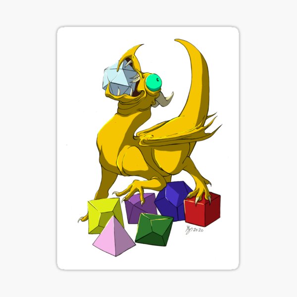 Dice Dragon Sticker