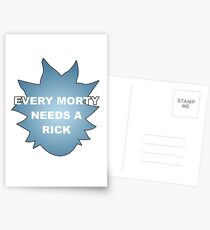 Every Morty Needs A Rick Postcards
