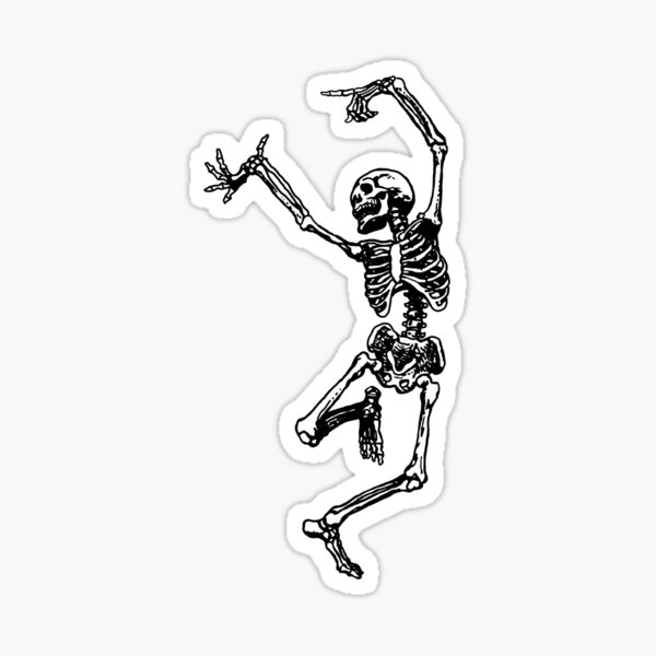 Dancing skeleton Sticker