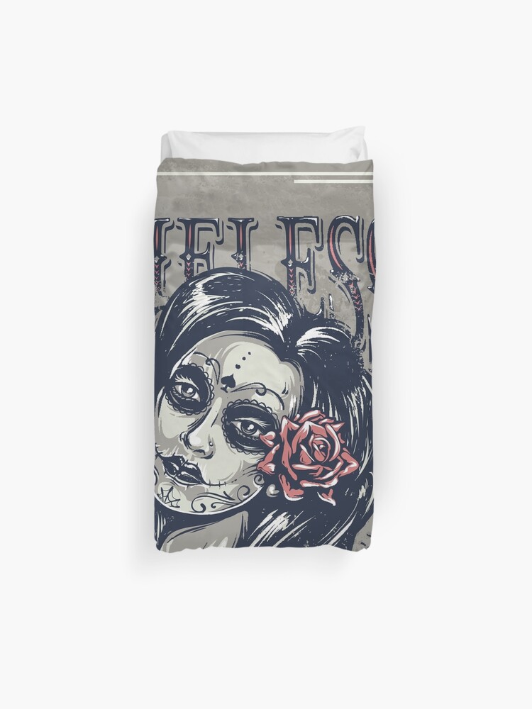 Zombie Girl Duvet Cover By Durkstars Redbubble