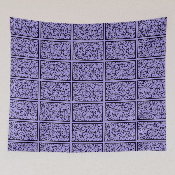 Item preview, Purple Impatiens Block Flowers | Floral Design  designed and sold by Monochromatics by Corie Mae Dark.