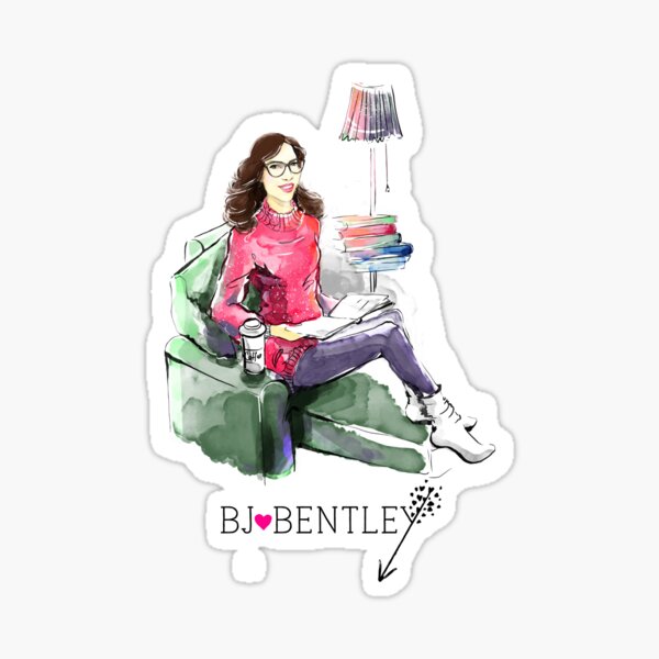Illustrated BJ Bentley Sticker