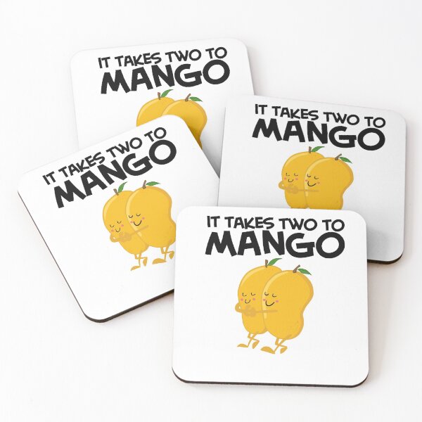 Item preview, It takes two to Mango funny fruit pun designed and sold by Miftees.