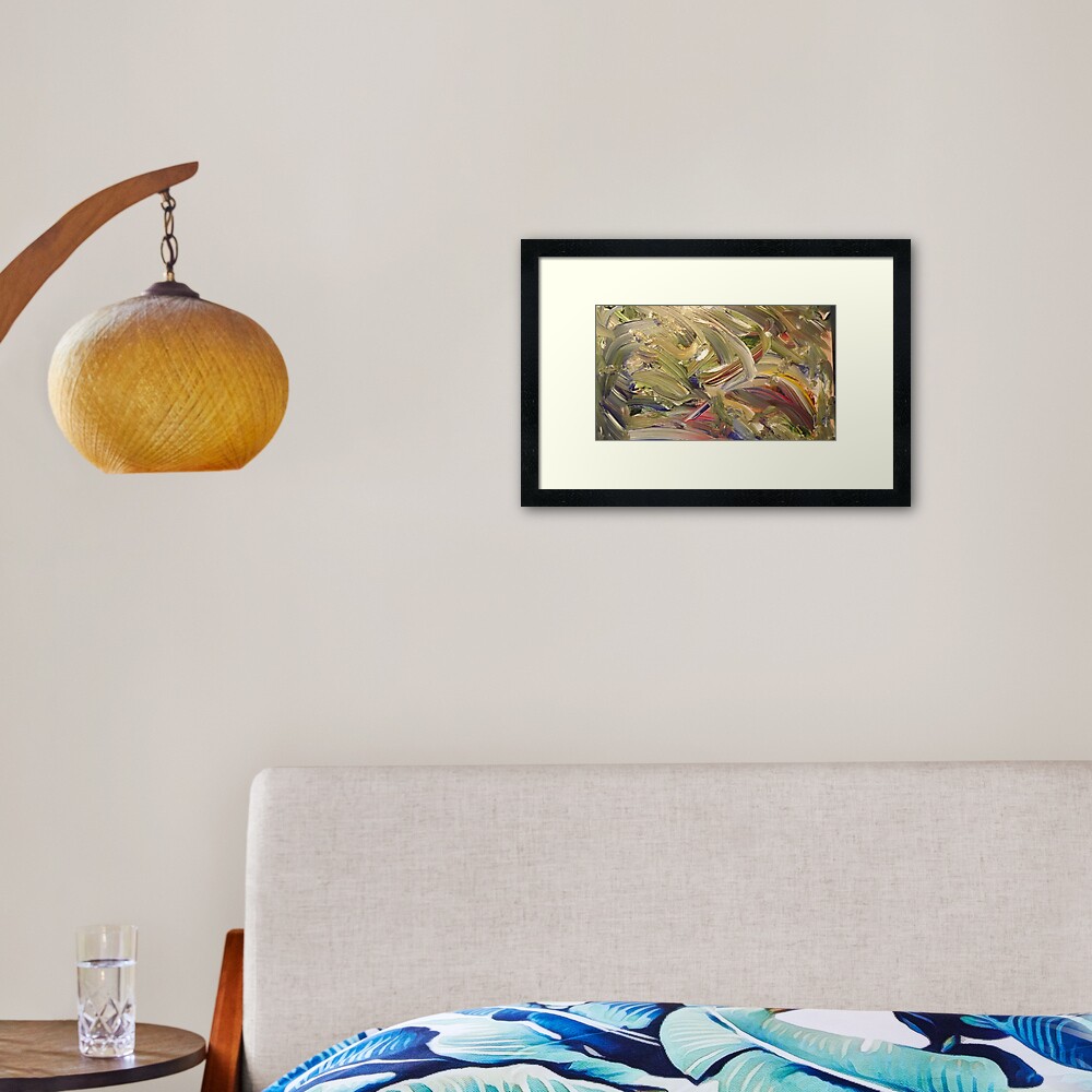 "Emerald's Domain" - Acrylic on Canvas Framed Art Print