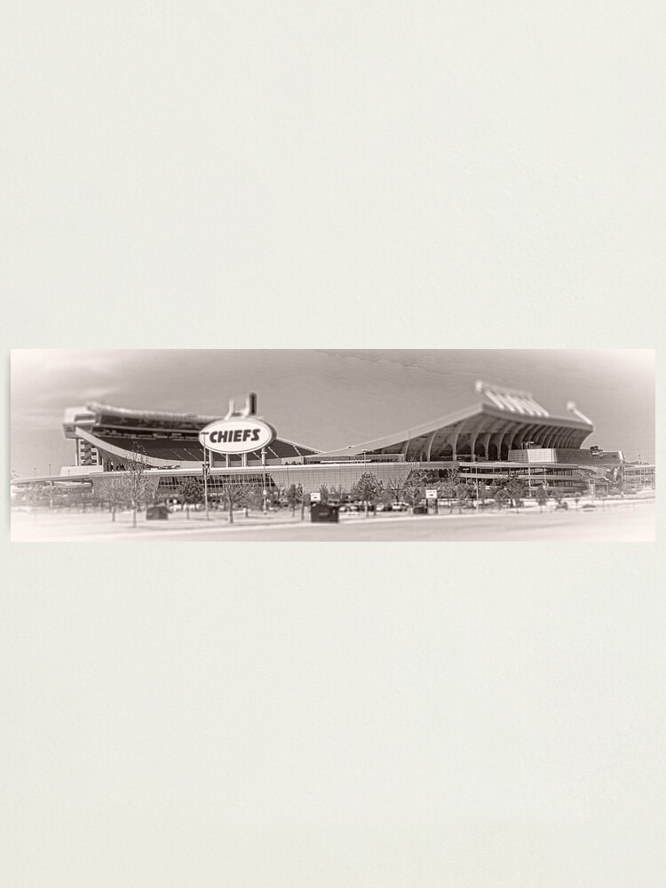 Arrowhead Stadium Kansas City Chiefs Black & White Stadium -   Ireland