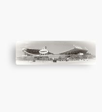 Arrowhead Stadium, Kansas City Chiefs, Tilt-Shift, Black and White Canvas Print