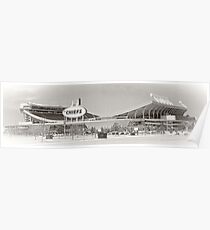 Pfeilspitze-Stadion, Kansas City Leiter, Neigung-Verschiebung, Schwarzweiss Poster
