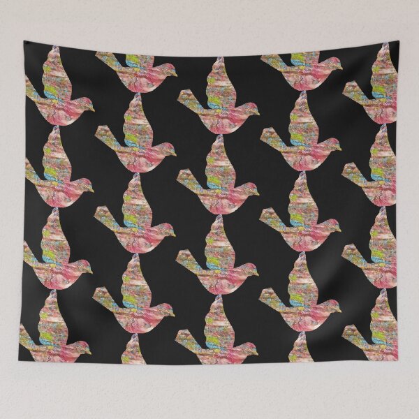 Item preview, Pretty Flying Bird in Pastel Colors designed and sold by rhodabear.